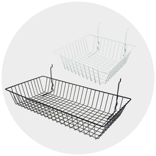 Slatwall Shelves & Baskets