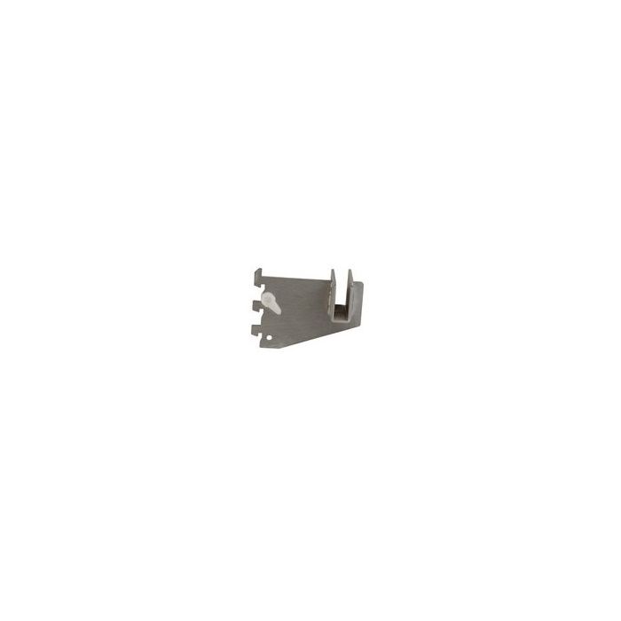 3" Rectangular Hangrail Bracket - Satin Chrome