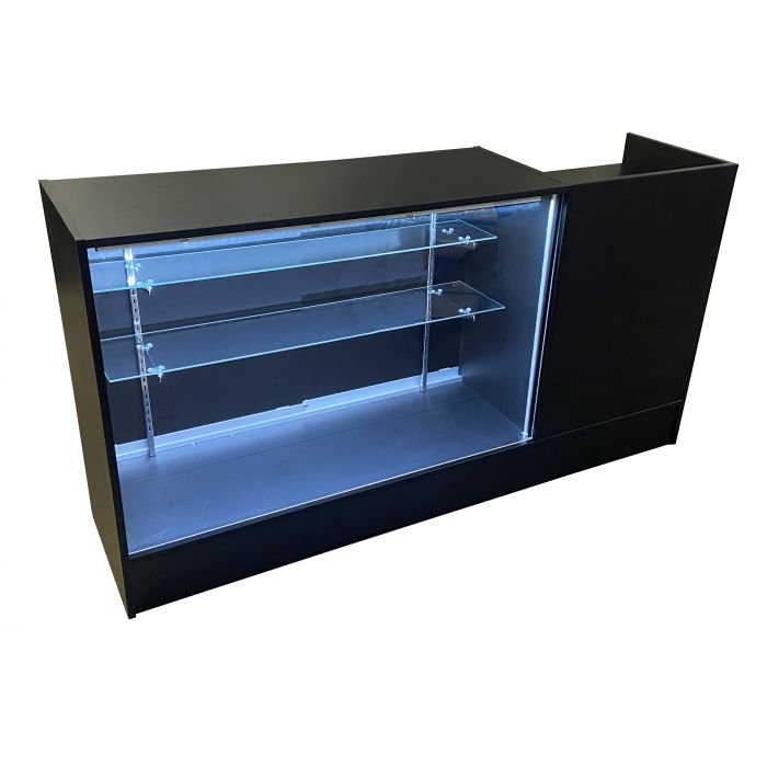 2 in one counter in black
