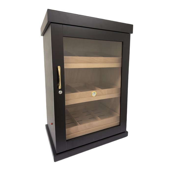 Large Black Humidor Holds 1,000 Cigars