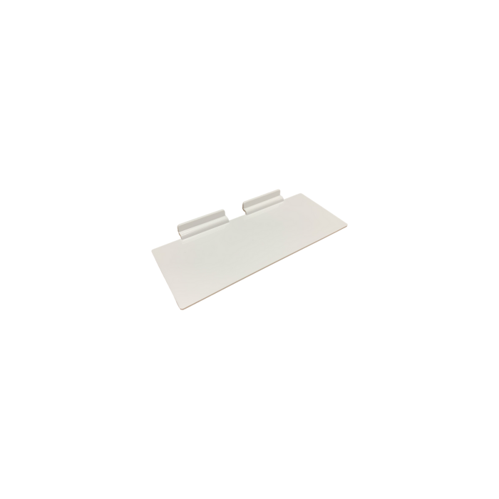 White Acrylic Slatwall Shelf