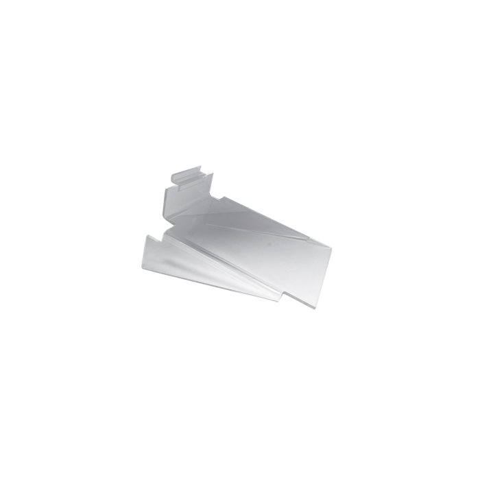 Slatwall Braced Acrylic Shelf