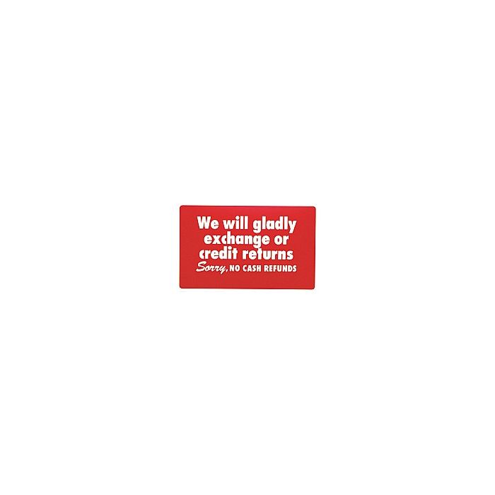 we will exhange store sign