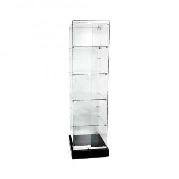 GLASS TOWER CASE-WHITE BASE