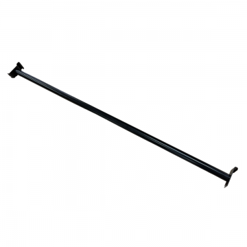 Grid Panel Straight Round Tubing Hangrail - Black