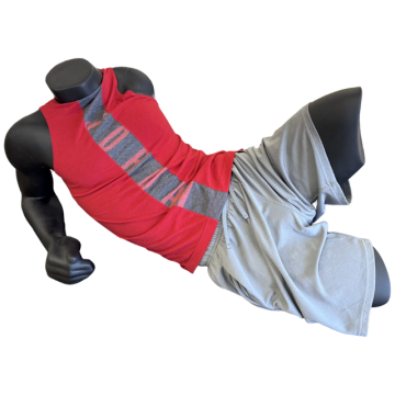 Lay Down Male Sports Mannequin Matte Black