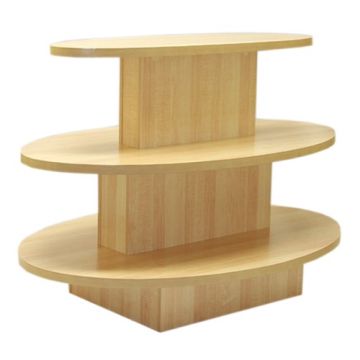 3 Tier Oval Table- Maple