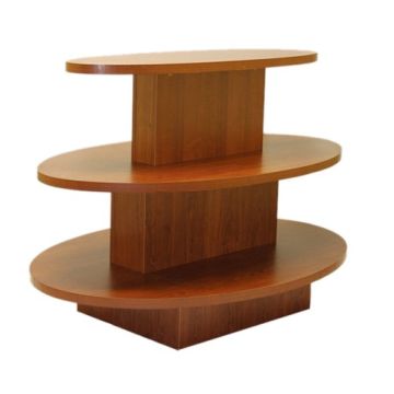 3 Tier Oval Table- Mahogany