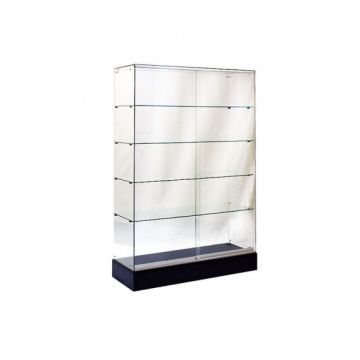 Frameless 48" Full View Wall Case - Black Sku:10931Bkd