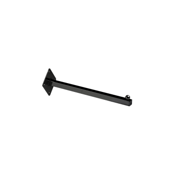 12 Inch Wall Mount Square Tube Faceout-Black