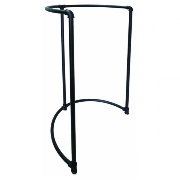 Pipeline Half Round Rack- Black