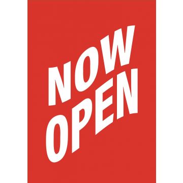 Now Open Poster
