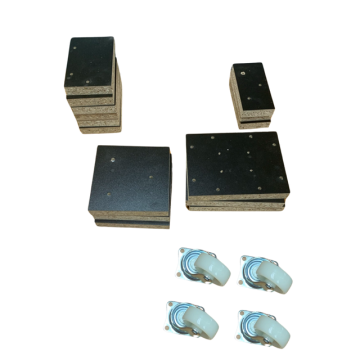 caster kit for slatwall merchandising units