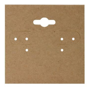 100 Pack - Kraft Earring Cards