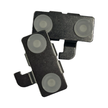 Glass Shelf Rest - Black