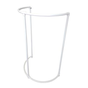 pipeline half round rack white